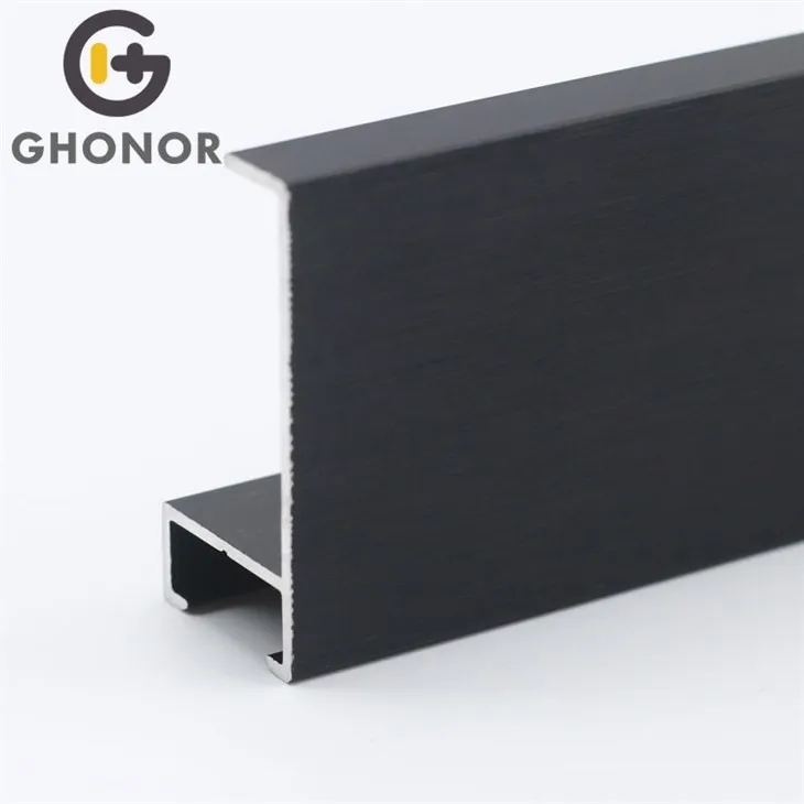 thin black aluminium frame